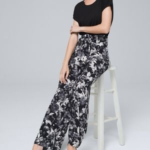 NWT Printed Jersey KNIT wide leg pant